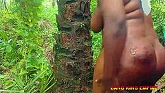 bbw bent over outdoors with big ass riding my monster cock until she cums twice 😈