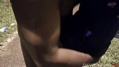 married woman hits the street and a stranger with a huge cock fucks her so hard she forgets her husband is filming