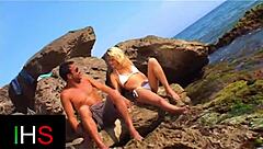Why Not Try a Wonderful Fuck with Anal Between the Rocks by the Sea Featuring Blonde Teen Slut in Doggystyle and Cowgirl