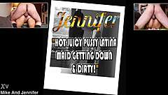 Whoa, this hot Latina maid is really getting into some wild roleplay teasing in POV! 🔥