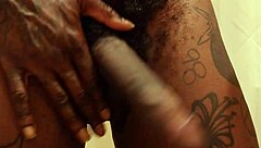 i'm hallelujah johnson with my huge bbc, masturbating solo while talking dirty as a muscular bodybuilder slave