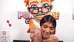 Porndudecasting Special with Tiny 18+ Asian Clara Trinity Showing Stellar Blowjob and Riding Skills