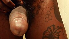 i'm hallelujah johnson with my huge bbc, masturbating solo while talking dirty as a muscular bodybuilder slave