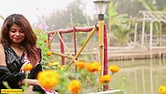 come on, this indian cheating wife is getting fucked doggystyle by her husband's friend outdoors