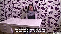 Czech Brunette Casting Tight Pussy