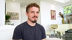 Oh man, titty fucking that milf right in her home yoga session