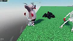 Young Hung Guy Pole Dances to Her Moaning Masturbation