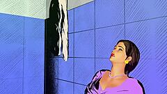 stepson spies stepmom's bathroom masturbation