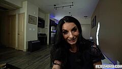 Stepson's monster cock gets slobbered by horny stepmom's deepthroat suck and handjob frenzy 😏🔥