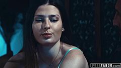 Stepmom catches 18+ teen with step-uncle then joins taboo face sitting threesome! 👨‍👩‍👧💦