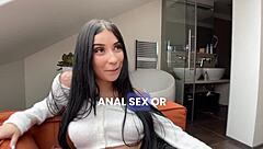 Petite 18YO Latina Huge Cock Anal Creampie First Time Big Ass Boobs POV Casting