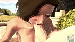 Patricia 44 yo milf with big saggy tits bubble butt gets anal pussy fucked by mark 24 yo sucking cock.