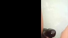 my smooth shaved latina milf pussy stuffed deep with big dildo