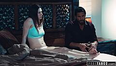 Stepmom catches 18+ teen with step-uncle then joins taboo face sitting threesome! 👨‍👩‍👧💦