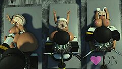 having a blast messing around with 3 wild roblox sluts 😈🔥💦