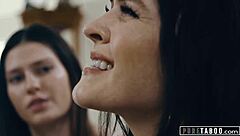 Stepmom catches 18+ teen with step-uncle then joins taboo face sitting threesome! 👨‍👩‍👧💦