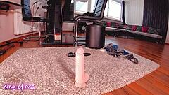 Damn this reverse cowgirl dildo ride hits different! Who's trying? 🔥🍑