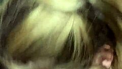 blonde slut deepthroats in public cinema bathroom?