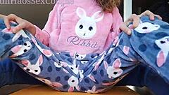 Stepdaddy Fingers Asian Teen's Tiny Tits Then Masturbates Her Tight Pussy