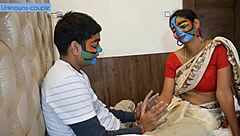 hot babysitter kavita seduces horny golu in lusty roleplay massage!