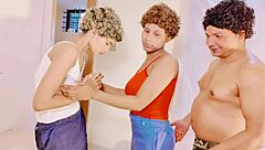 Uttaran20 Busty Milf Threesome Anal Fisting Squirting With Petite Skinny Teen