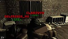 roblox whitegirl slut drops to knees for sloppy bbc monster cock suck