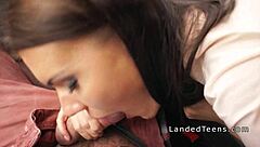 Shaved Pussy Teen Takes Anal Poundings from Hitchhiker Cock in Car