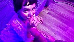 Holy shit! Cute alt teen fucks lucky guy till creamy cum mouth explosion!