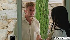 Milena ray devours stranger's cock before wild spooning ride!