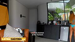 Webcam latina teen model debuts sucking fucking hardcore at casting interview