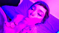 Holy shit! Cute alt teen fucks lucky guy till creamy cum mouth explosion!