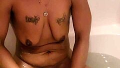 i love shaving my ebony milf pussy smooth then soaking in the bath