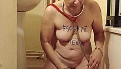 Pet Slave Eats from Bowl While Teased Mercilessly