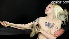 Giantess Whips and Canes Two Tall Bound Girls in Brutal Catfight