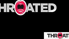 Busty Blonde Babe Takes Messy Deepthroat Face Fucking