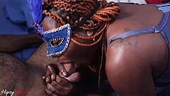 Oil drips down ebony slut's fat ass as she's fucked raw! 🍑🔥💦