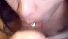 i love how this hot brunette gags on my cock so deep and dirty