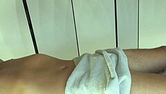 thai massage turns oiled handjob into huge cum explosion for client