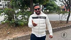 trailer shows pink pussy soaking in white tub, ready for rough anal creampie action