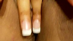 Juicy BBW Latina Cums Hard Watching Chocolate Girl Masturbate