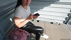 dominant nympho neighbor turned me into cheater riding my cock outdoors by the car