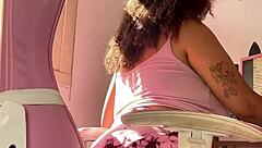 chubby ebony giantess unleashes humiliating farts dominating tiny punished man