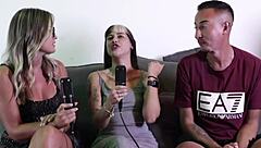 compilados da juliara jujuba no bora cast com bruna carlos in sheer red latina see through action