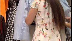 this 23-year-old spanish girl accidentally flashes her skirt in public voyeur clip