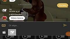 chilena teen squirts hard from double oral cock sucking and black orgasm explosion