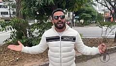 trailer shows pink pussy soaking in white tub, ready for rough anal creampie action