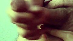 She plays with my cock drool films whole jerk off cum bath