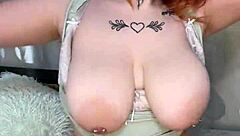 redhead pierced nipple bitch joi dirties up your cock to quick orgasm