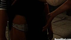 two betrayed teen lesbians bound in prison femdom torment