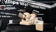 Two blondes take huge BBC pounding in one wild day - roblox style